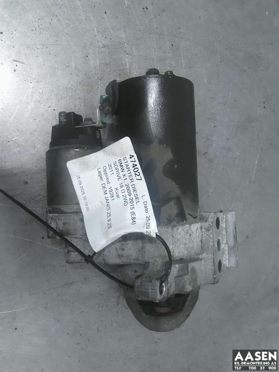Starter diesel til BMW X1, 2009-2015 (E84) (E84) 