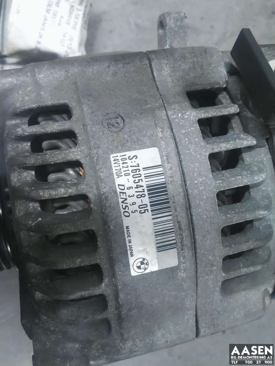 Dynamo til BMW 3-Serie 2012-2018 (F30/F31/F34) (F30/F31/F34) (12 31 7 605 478|)