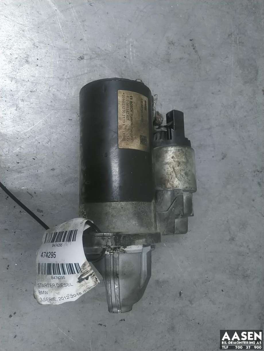 Starter diesel til BMW 3-Serie, 2012-2018 (F30/F31/F34) (F30/F31/F34)