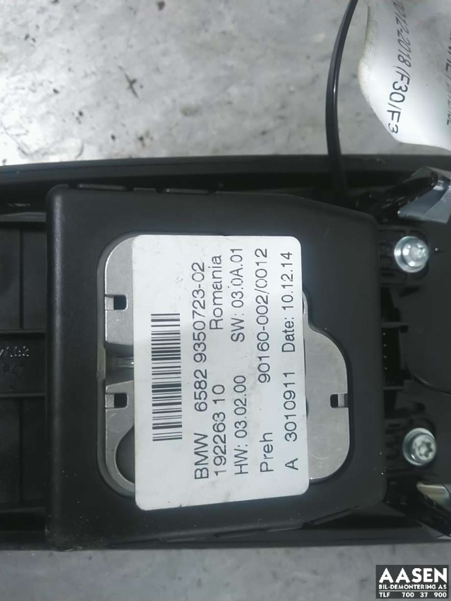 Bilstereo betjeningspanel til BMW 3-Serie 2012-2018 (F30/F31/F34) (F30/F31/F34) 