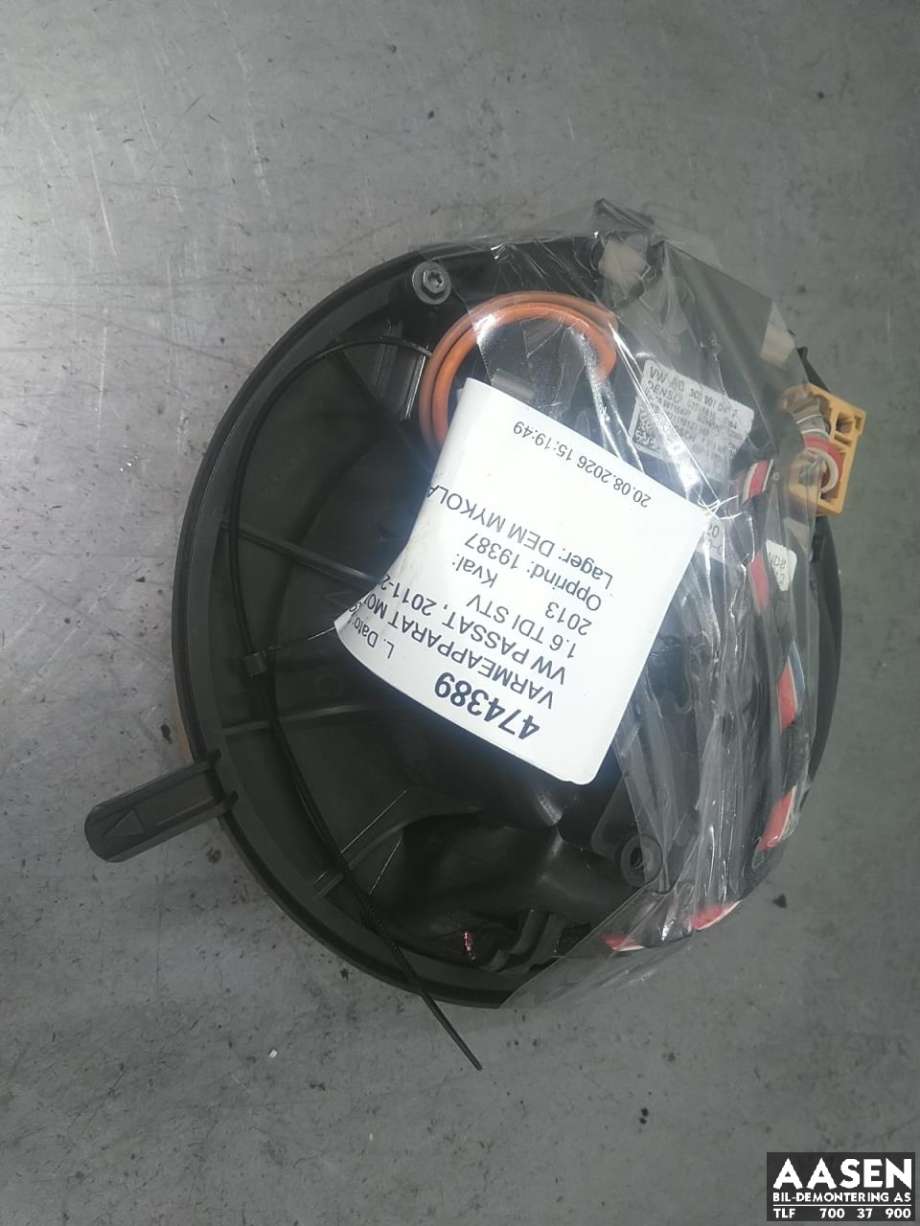 Varmeapparat motor til VW Passat, 2011-2015 (B7) (B7) (1K1 820 015 Q)