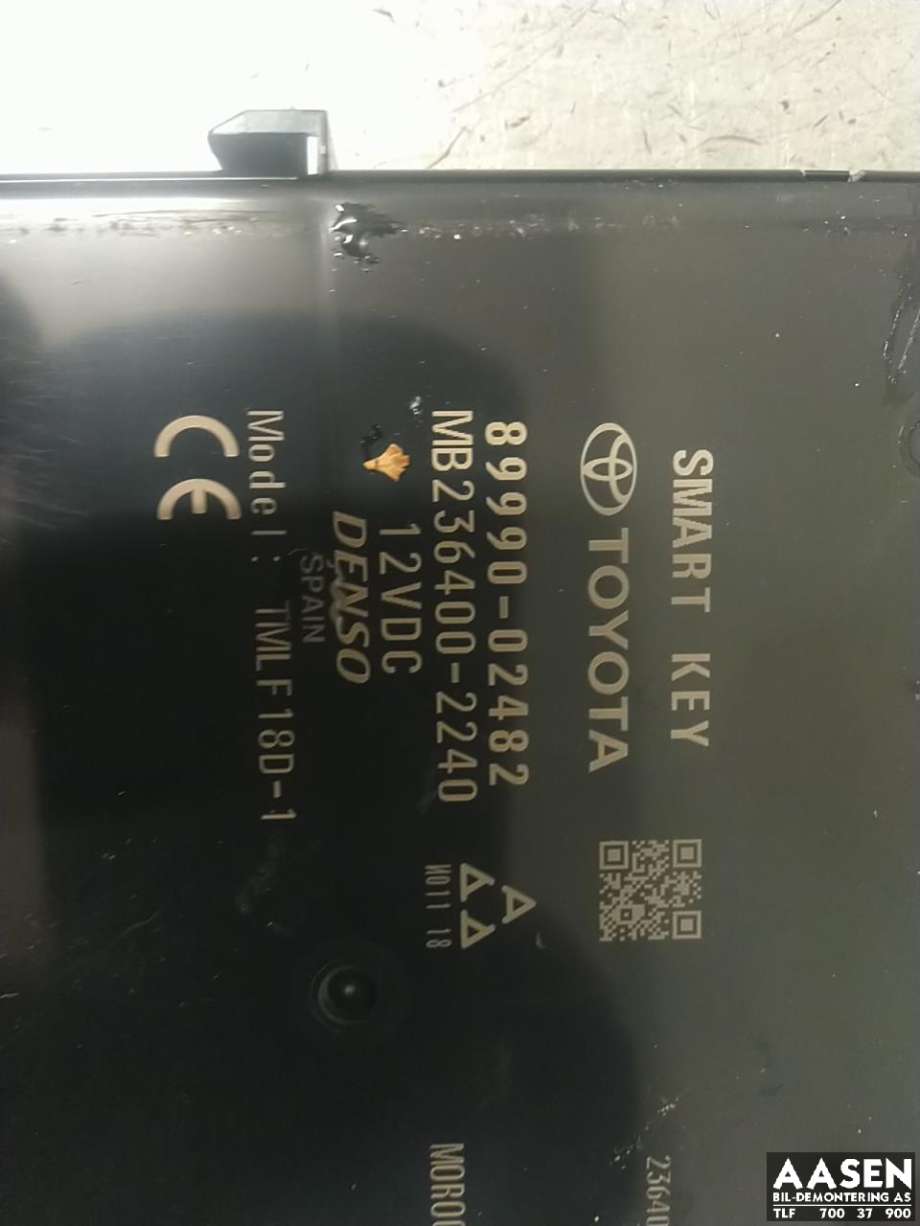 Styreenhet nøkkelfri/keyless til Toyota Corolla 2019-->>  (899H002062|8999002482|)
