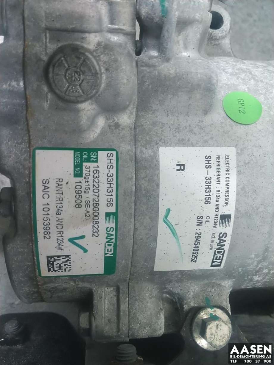 Aircondition kompressor elbil til MG Marvel R 2021-->>  