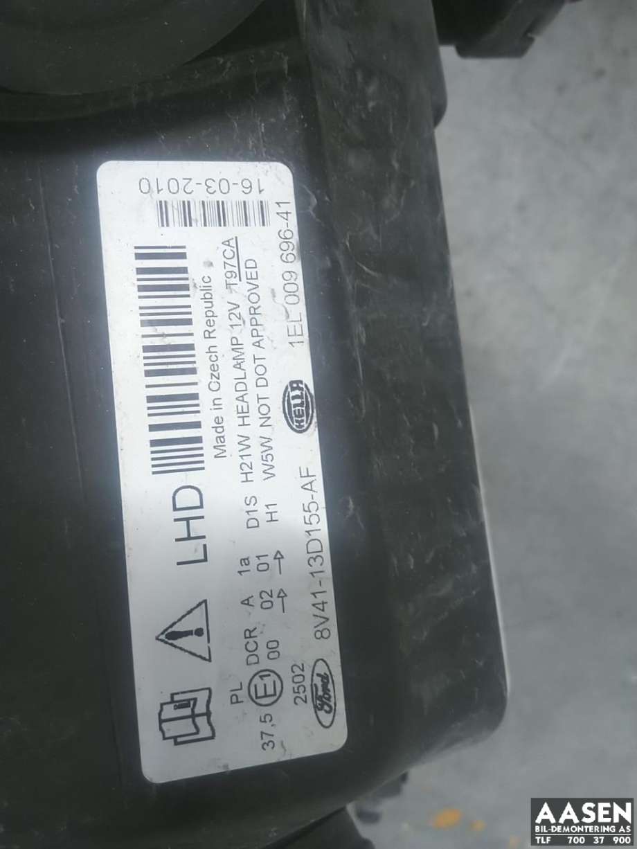 Frontlykt venstre xenon til Ford Kuga 2008-2012 (Type I)  (1590743|)