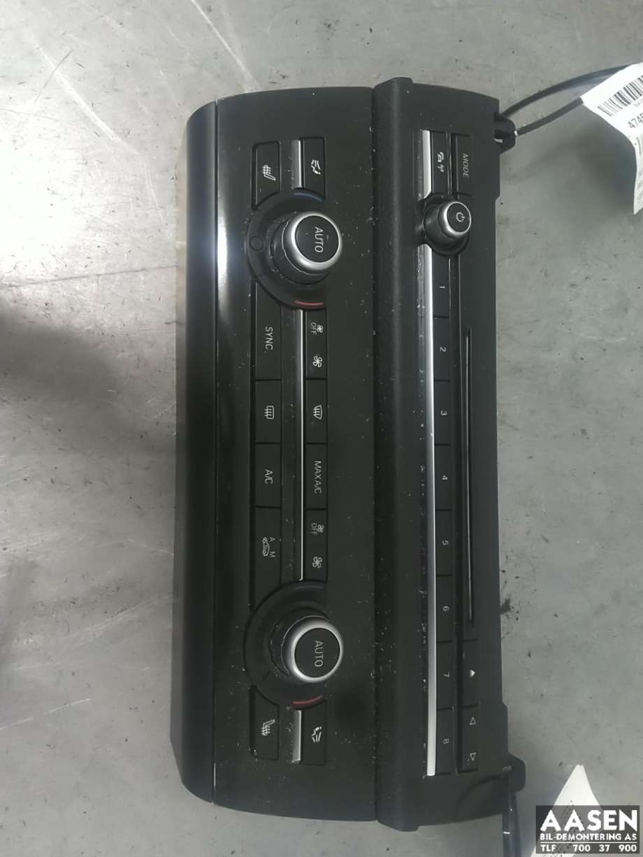 Bilstereo betjeningspanel til BMW 5-Serie 2010-2017 (F10/F11) (F10/F11) (65 82 9 350 723|)