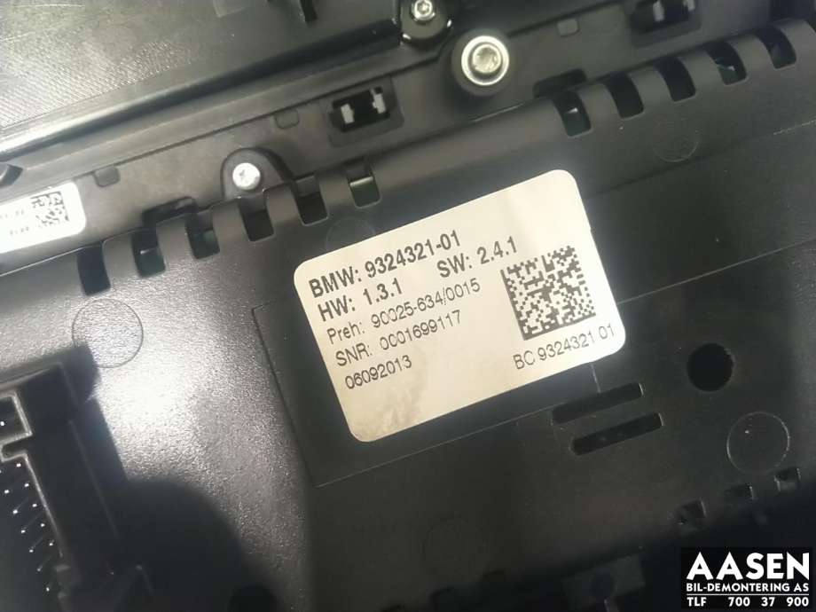 Varmeapparat betjening til BMW 5-Serie 2010-2017 (F10/F11) (F10/F11) (61 31 9 328 425|)