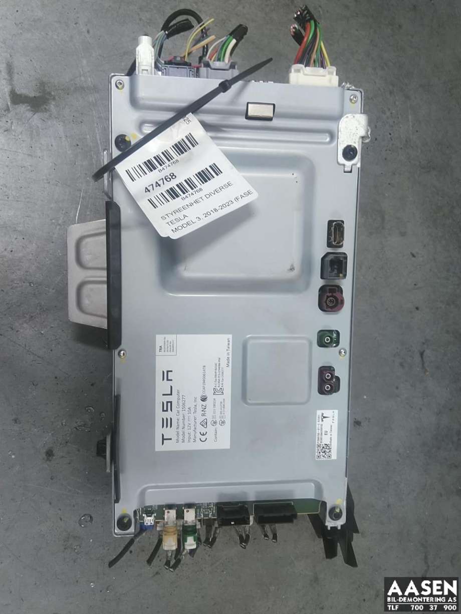 Styreenhet autopilot til Tesla Model 3 2018-2023 (Fase 1) (1566786-81-C|)