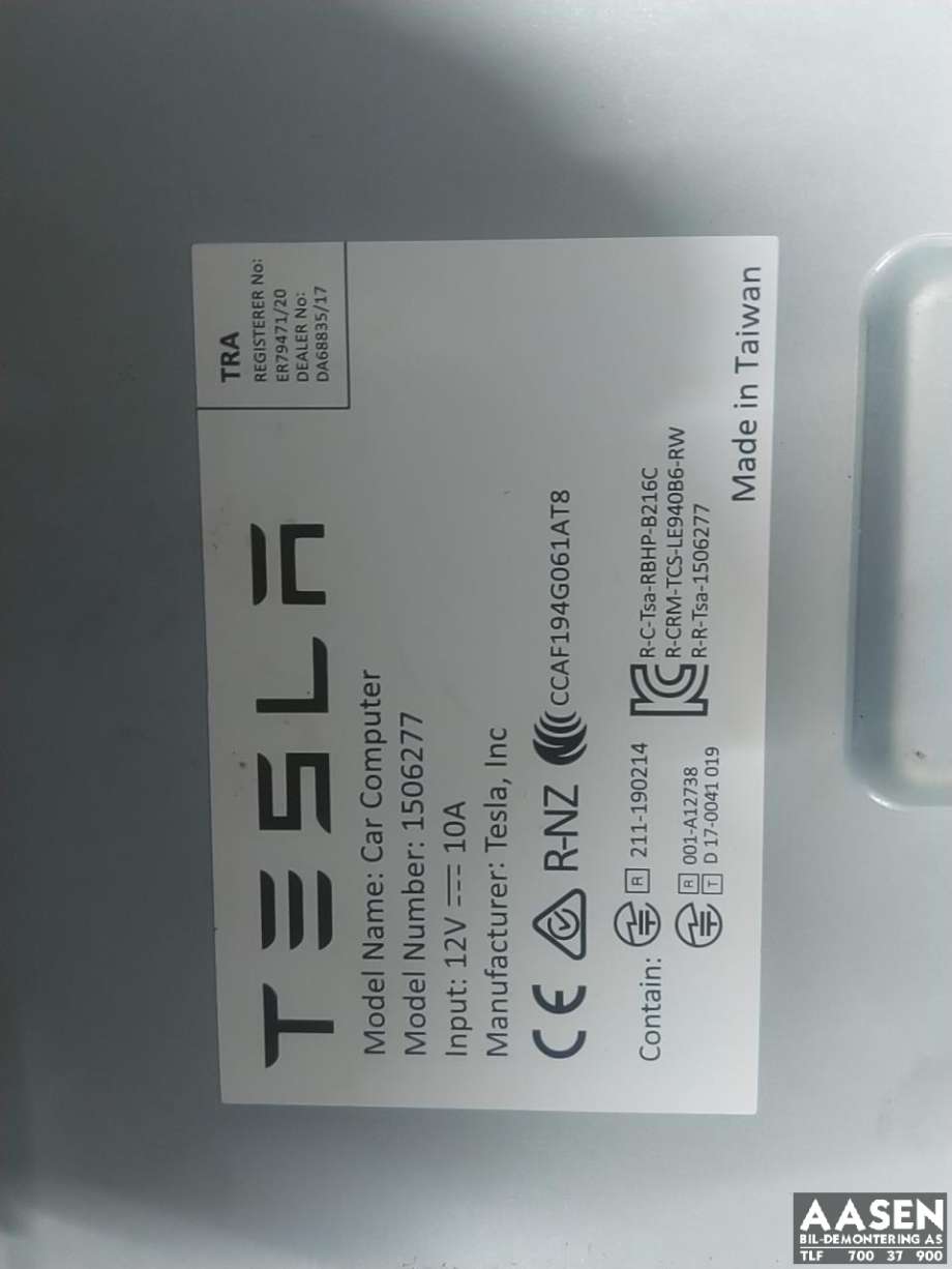 Styreenhet autopilot til Tesla Model 3 2018-2023 (Fase 1) (1566786-81-C|)