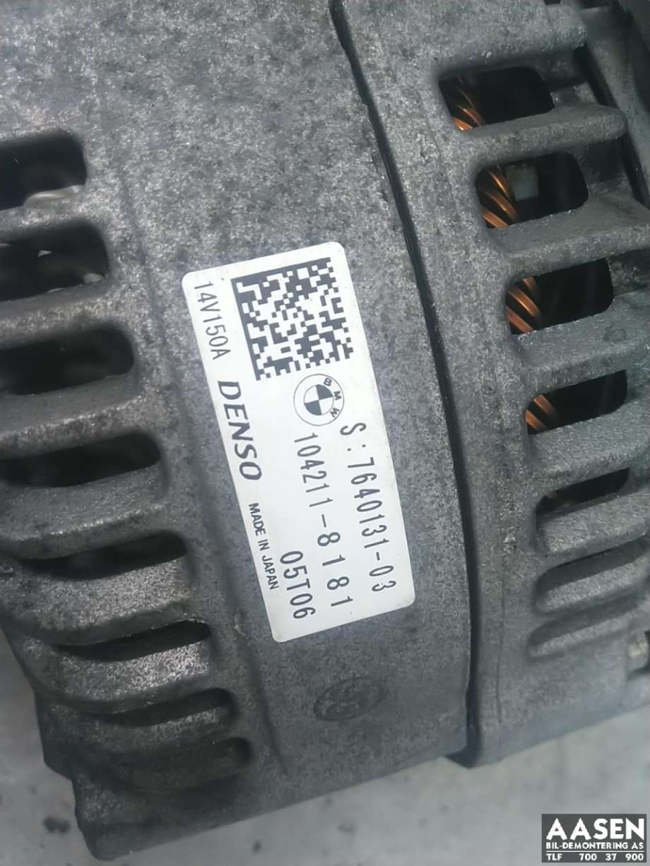 Dynamo diesel til BMW X1 2015-2022 (F48) (F48) (DENSO|104211-8181|12 31 7 640 875|12 31 7 646 814)