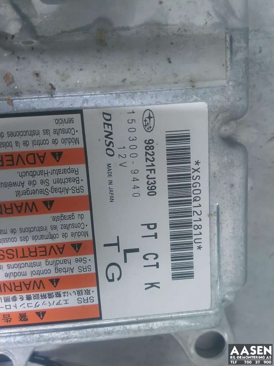 Airbag elektronikk til Subaru Impreza 2013-2017 (Type IV)