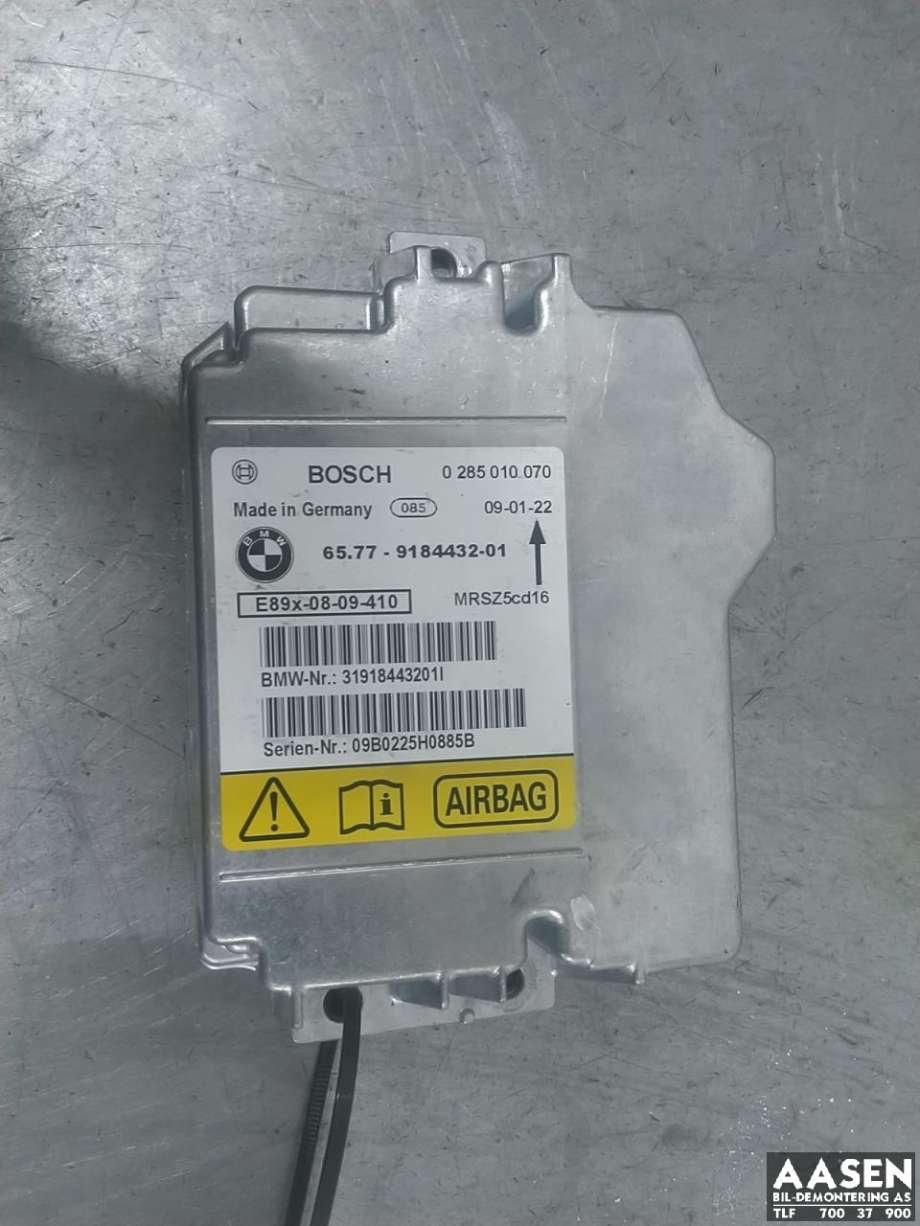 Airbag elektronikk til BMW 3-Serie 2005-2011 (E90/E91/E92/E93) (E90/E91/E92/E93) (65 77 9 184 432|)