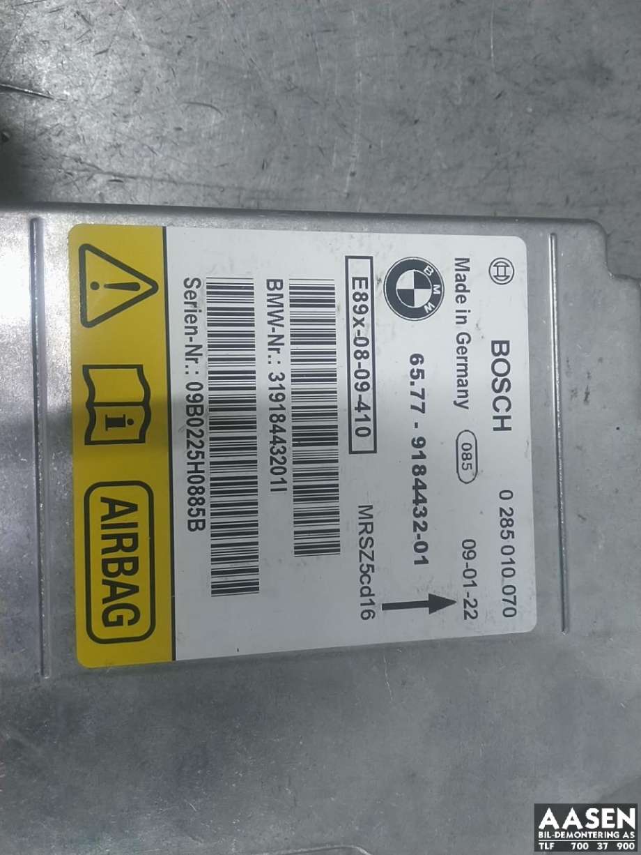 Airbag elektronikk til BMW 3-Serie 2005-2011 (E90/E91/E92/E93) (E90/E91/E92/E93) (65 77 9 184 432|)