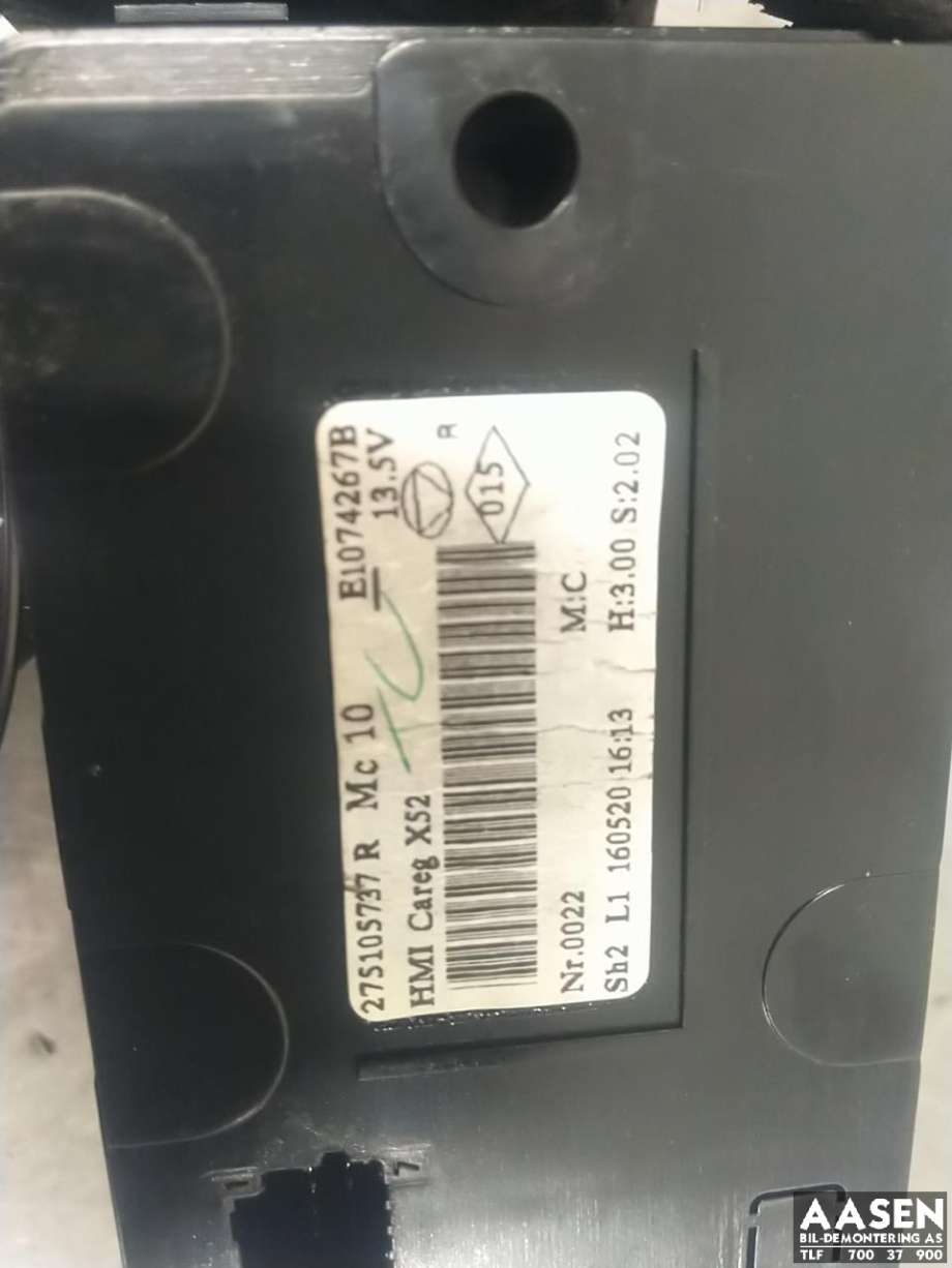 Varmeapparat betjening til Fiat Talento 2016-->> (6000619998|275105737 R|)