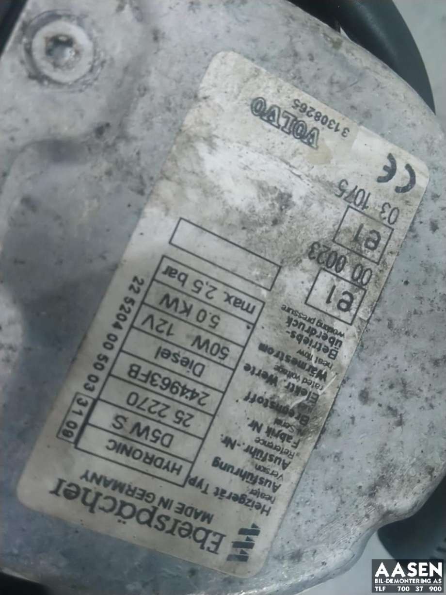 Dieselvarmer til Volvo V50 2007-2012 (Fase 2)  (31308265|)