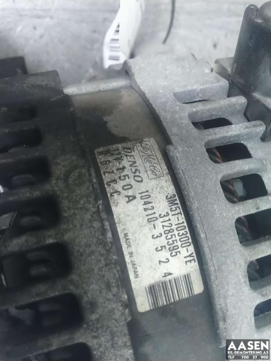 Dynamo diesel til Volvo V50 2007-2012 (Fase 2)  (DENSO|3M5T-10300-YE|31285595|104210-3524)