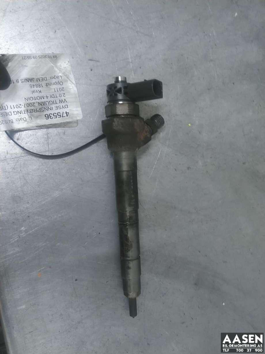 Dyse innsprøyting diesel til VW Tiguan 2011-2016 (Type I, Fase 2)  (03L 130 277 J|03L 130 855 CX|03L 130 277 Q)
