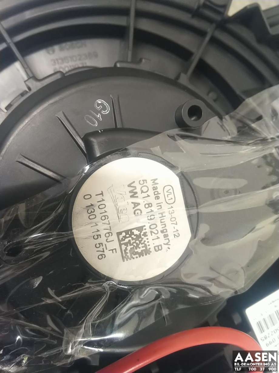 Varmeapparat motor til VW Golf VII 2012-2017 (Fase 1)  (5Q1 819 021 B|5Q1 819 021 H|)