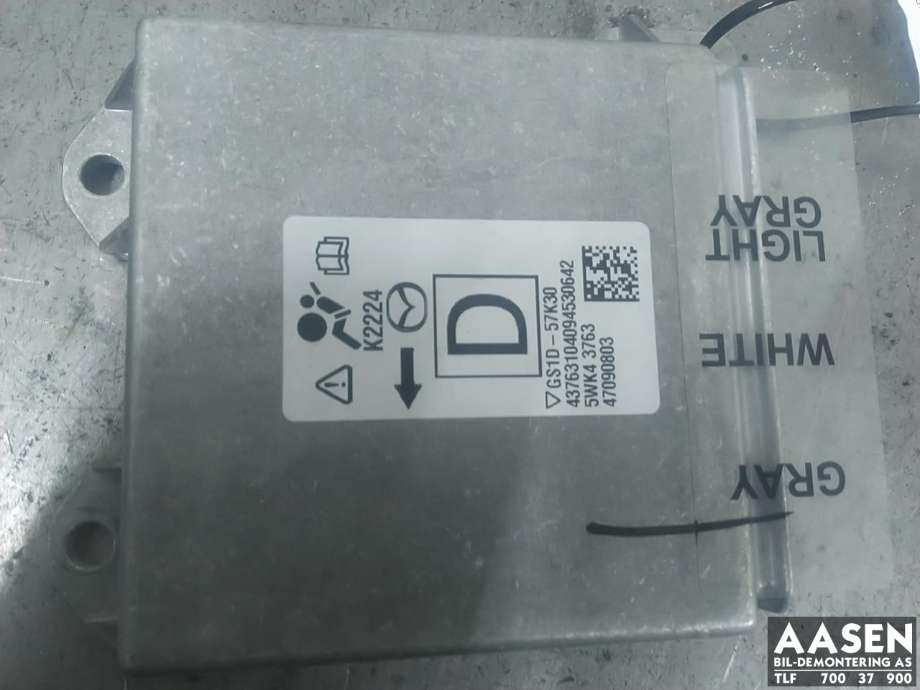 Airbag elektronikk til Mazda 6, 2010-2013 (Type II, Fase 2)