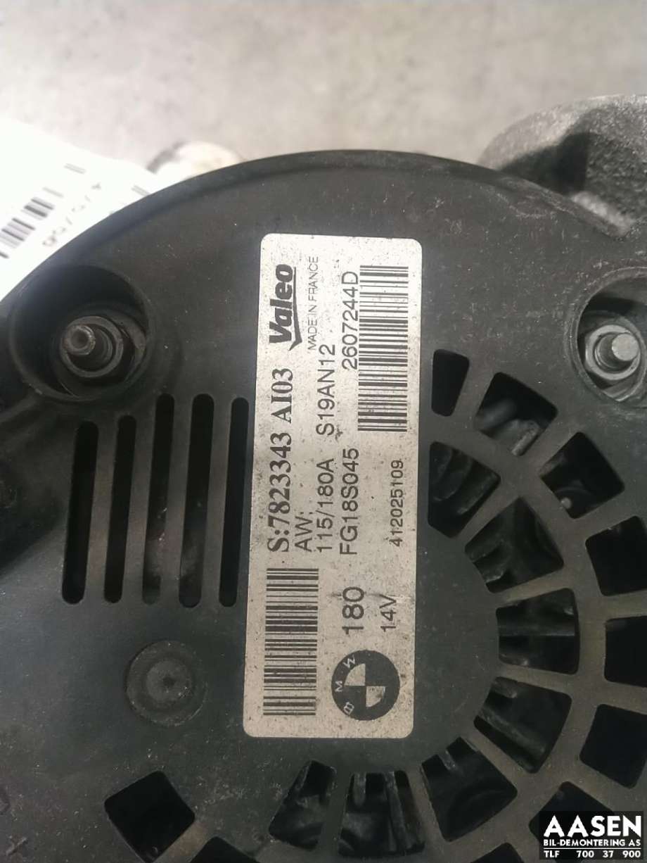 Dynamo diesel til BMW 3-Serie 2012-2018 (F30/F31/F34) (F30/F31/F34) (12 31 8 578 609|7823343|12 31 8 578 608)