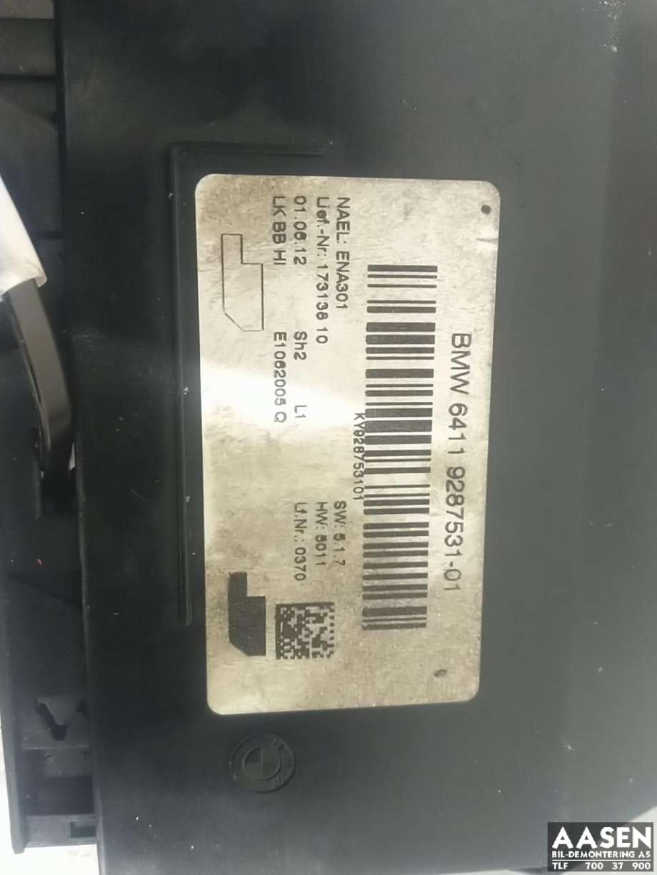 Styreenhet diverse til BMW 3-Serie 2012-2018 (F30/F31/F34) (F30/F31/F34)