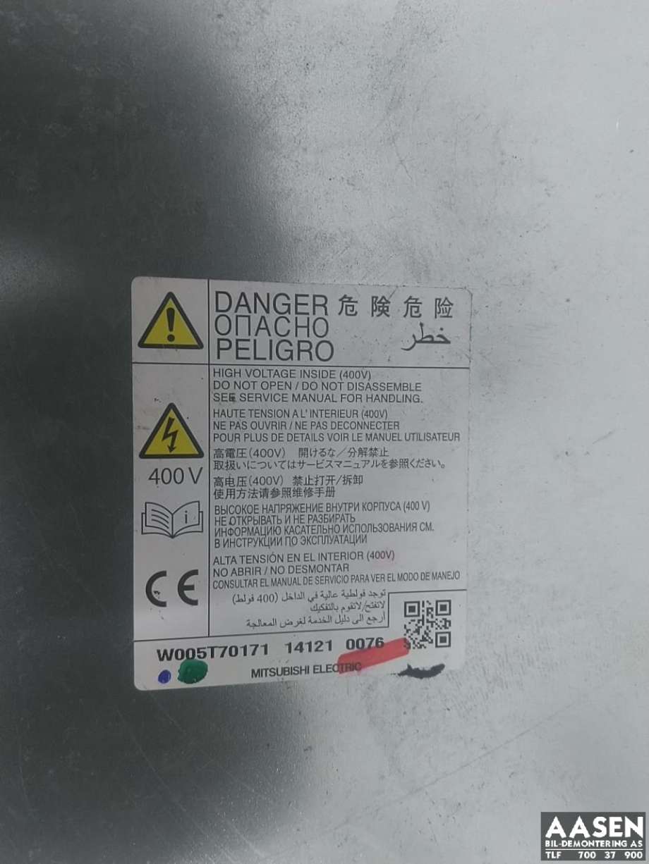 Batterilader (OBC - On Board Charger) til Mitsubishi Outlander 2012-2015 (Type III, Fase 1)  (9499D091|)