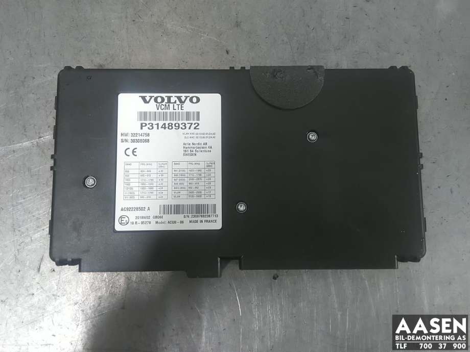 Styreenhet diverse til Volvo XC90 2015-2025 (Type II) (31676625|)