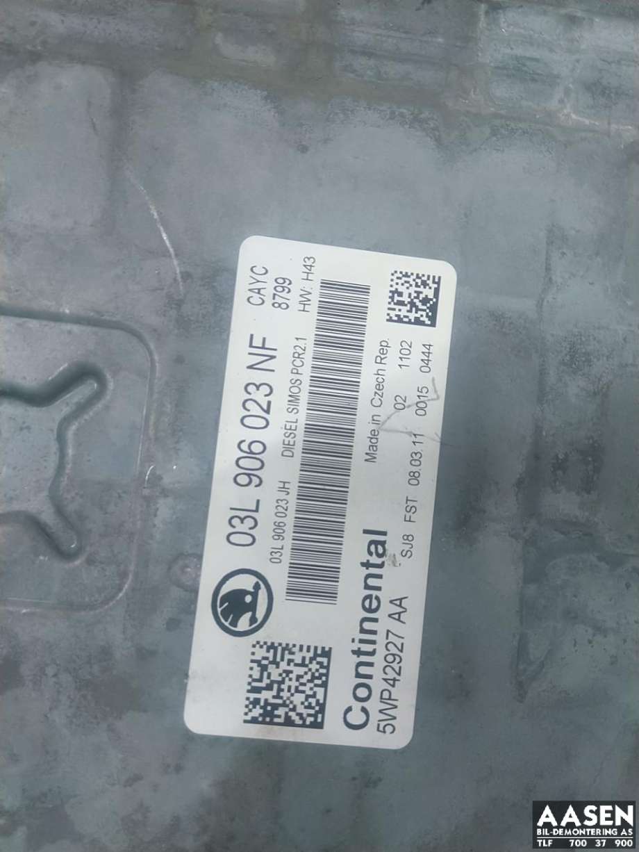 Styreenhet motor til Škoda Octavia 2009-2013 (Type II, Fase 2) (03L 906 023 NF|)