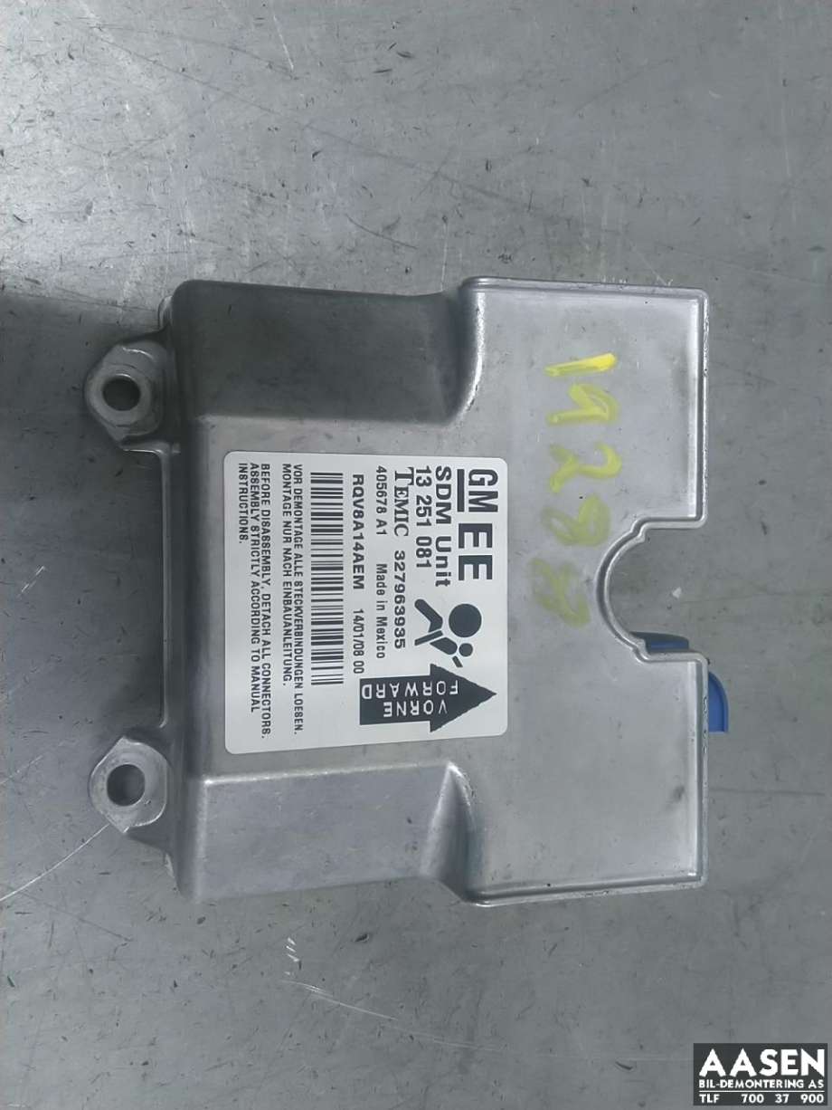 Airbag elektronikk til Opel Astra H, 2004-2009  