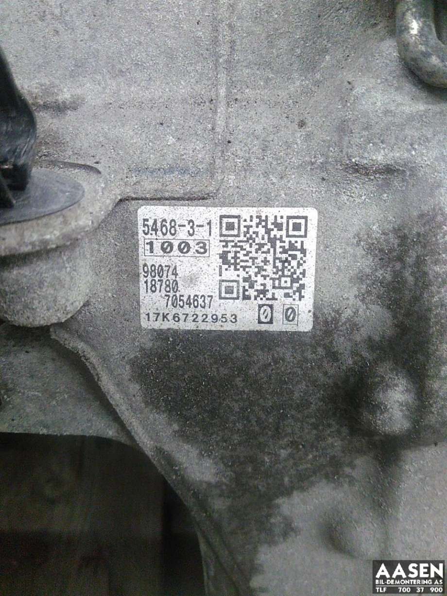 Girkasse automat til Peugeot 208 2012-2019 (Type I)  (98 074 187 80|16 373 100 80|)