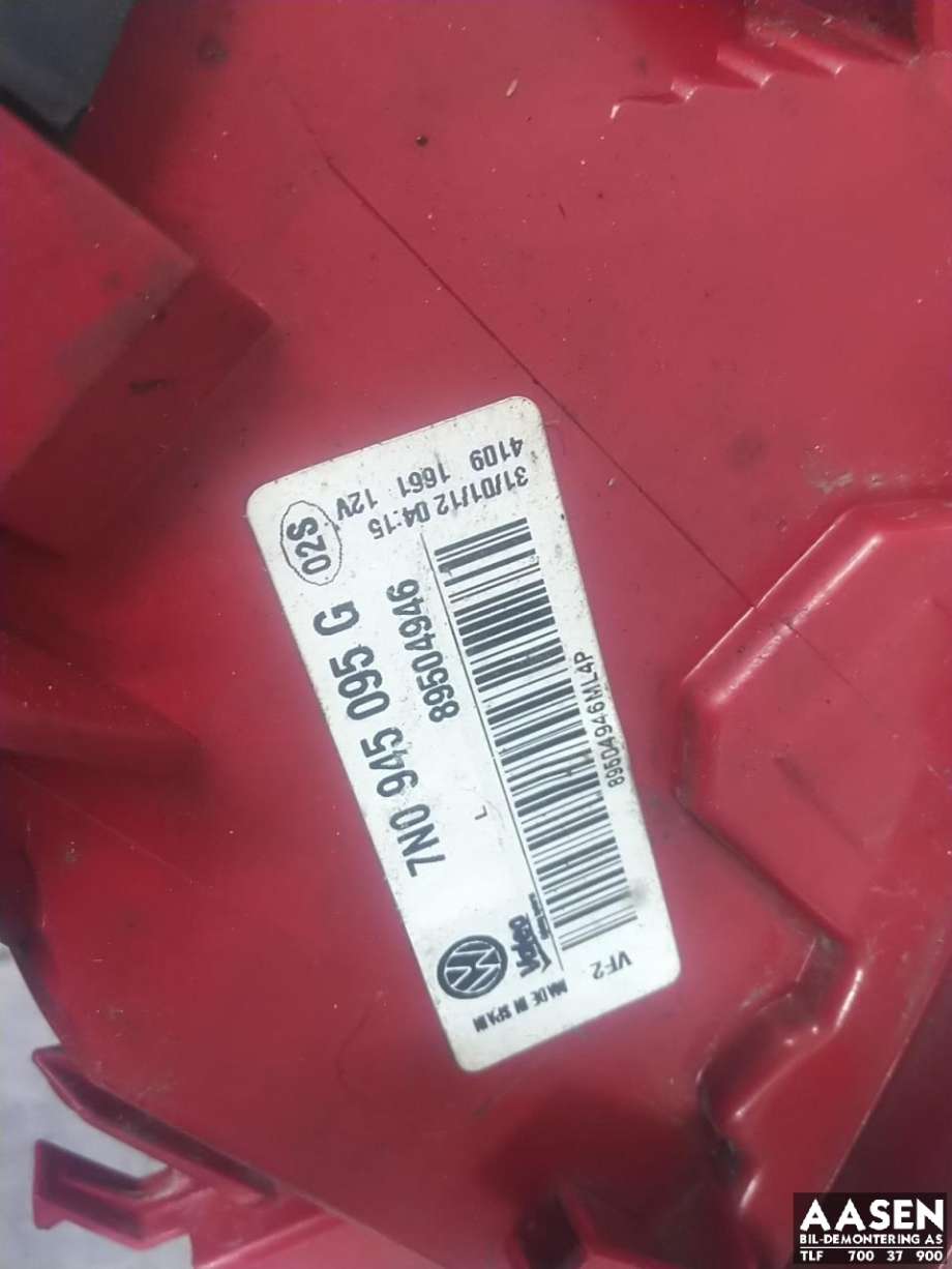 Baklykt venstre ytre til VW Sharan 2010-->> (Type II)  