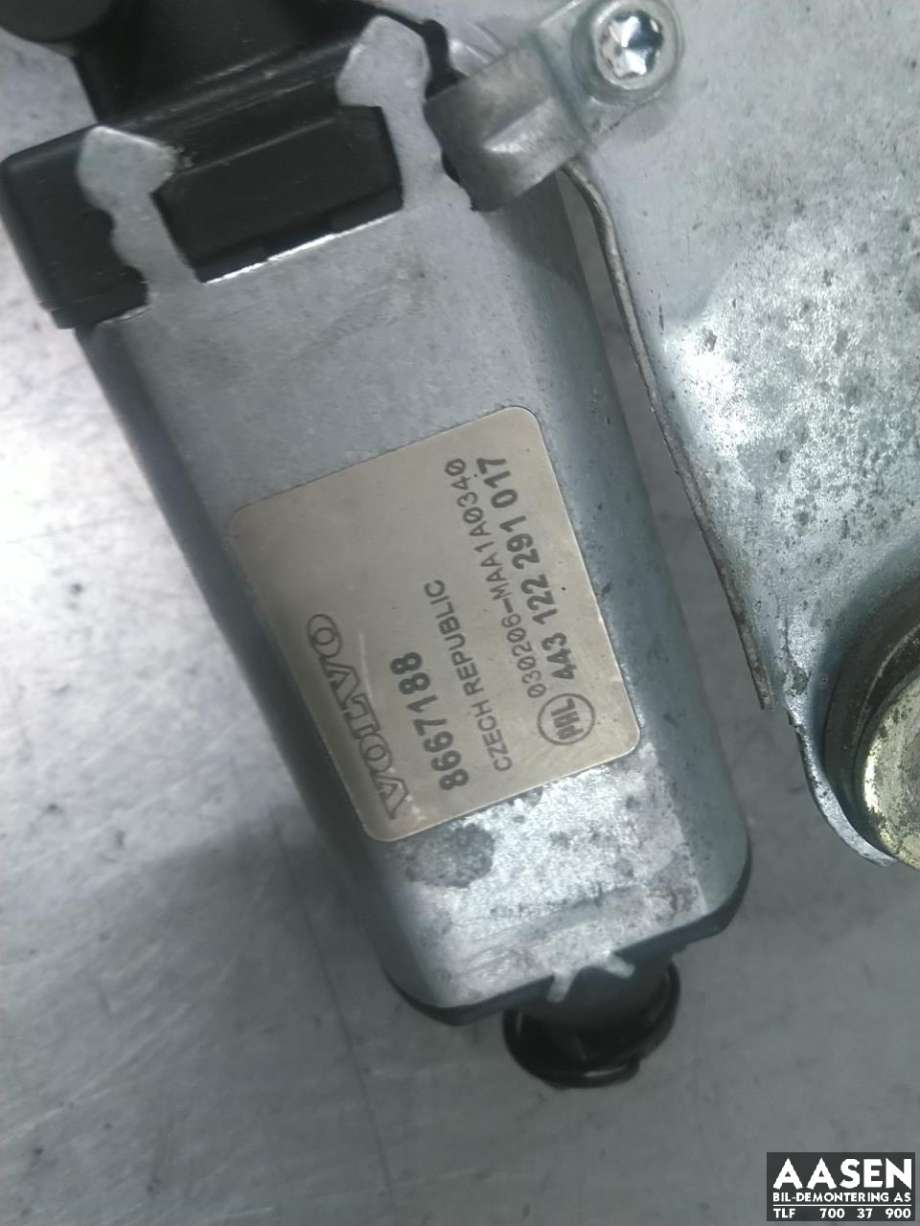 Viskermotor bakrute til Volvo V70 2000-2004 (Type II, Fase 1)