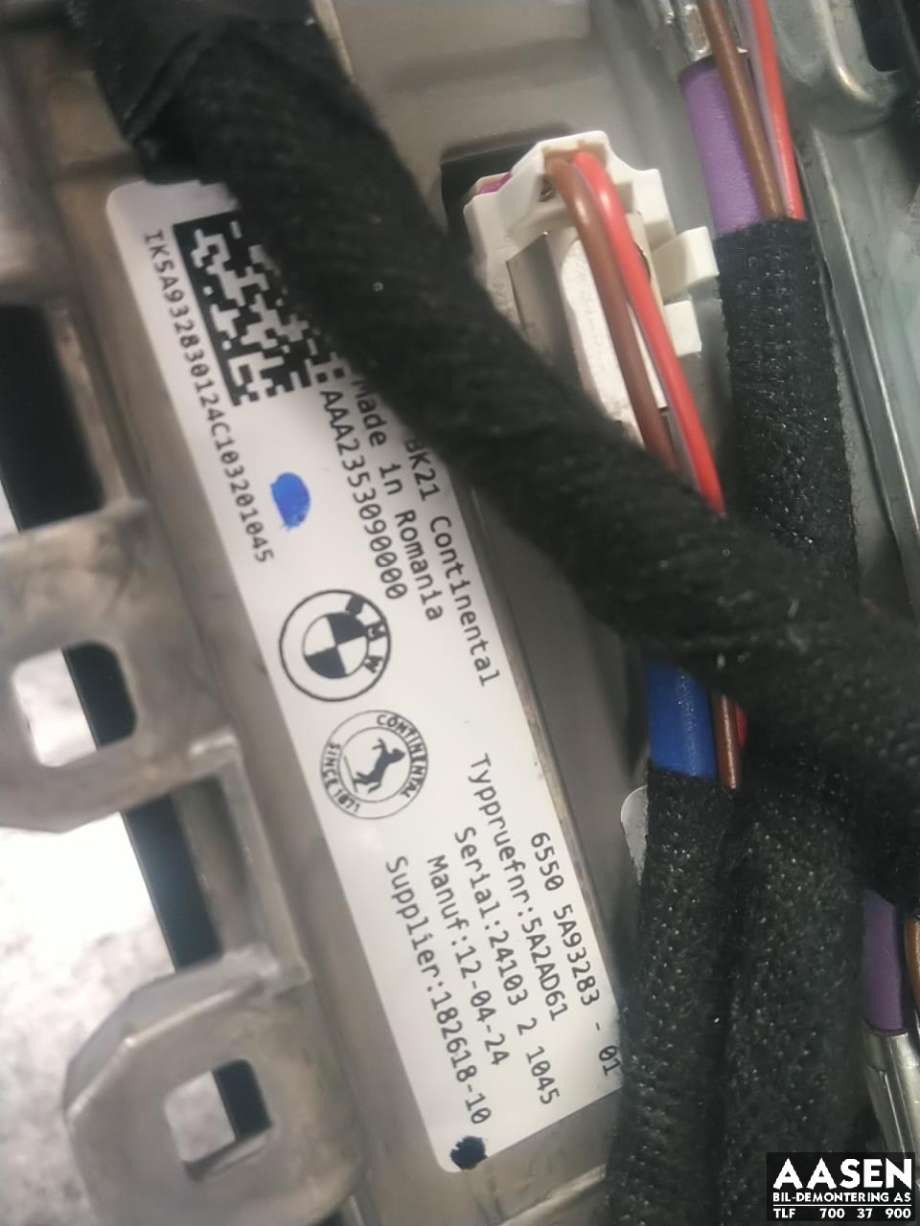 Multimedia display (MCU - Media Controller Unit) til BMW i5 2024-->> (G60/G61) (G60/G61) (65 50 5 A93 283|65 50 5 A86 2E7|)