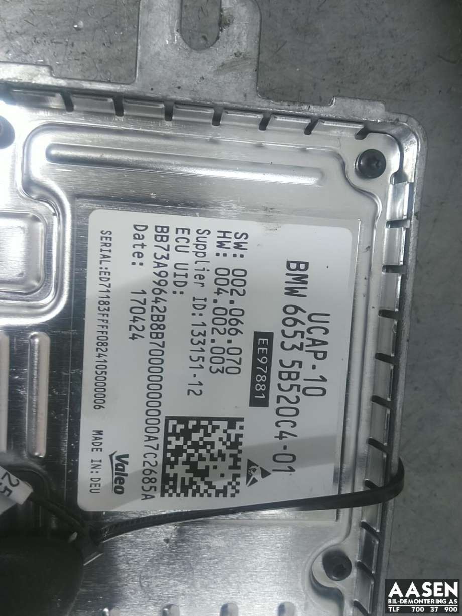 Styreenhet parkering til BMW i5 2024-->> (G60/G61) (G60/G61) (VALEO|66 55 5 B52 0C4|66 55 5 B4C 6E6|66 55 5 B56 F91)