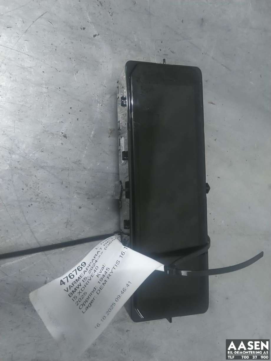 Varmeapparat betjening bak til BMW i5 2024-->> (G60/G61) (G60/G61) (61 31 5 A8F 989|)