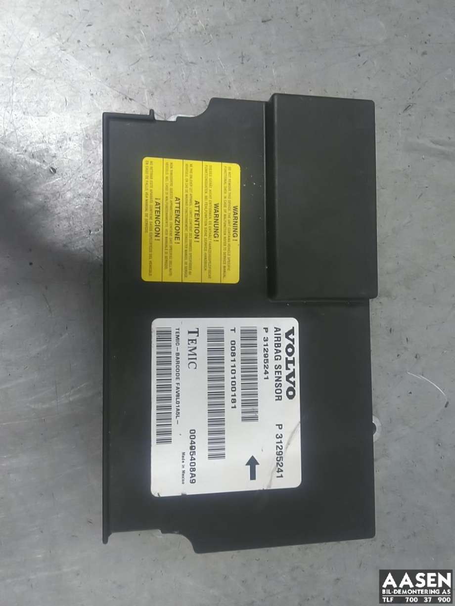 Airbag elektronikk til Volvo XC60, 2008-2013 (Type I, Fase 1)  