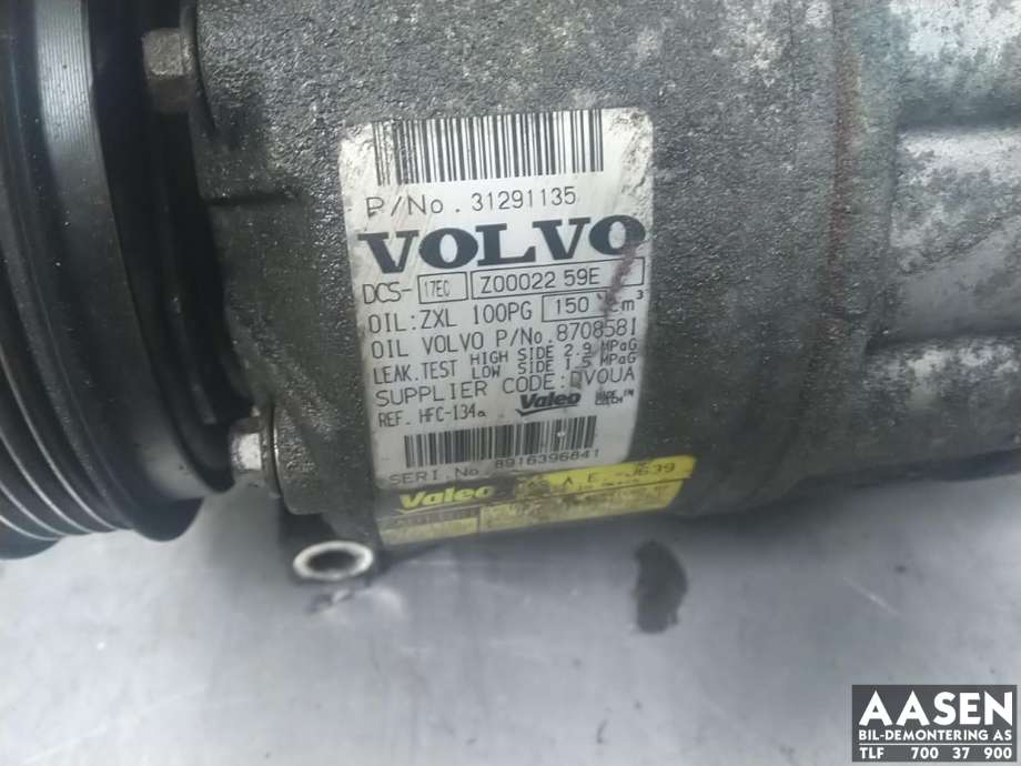 Aircondition kompressor til Volvo XC60 2008-2013 (Type I, Fase 1)  (36011309|)