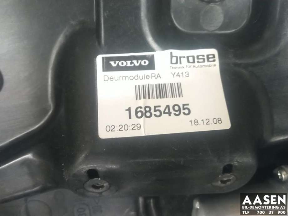 Ruteheis høyre bak til Volvo XC60 2008-2013 (Type I, Fase 1)  (30791020|31253064|)