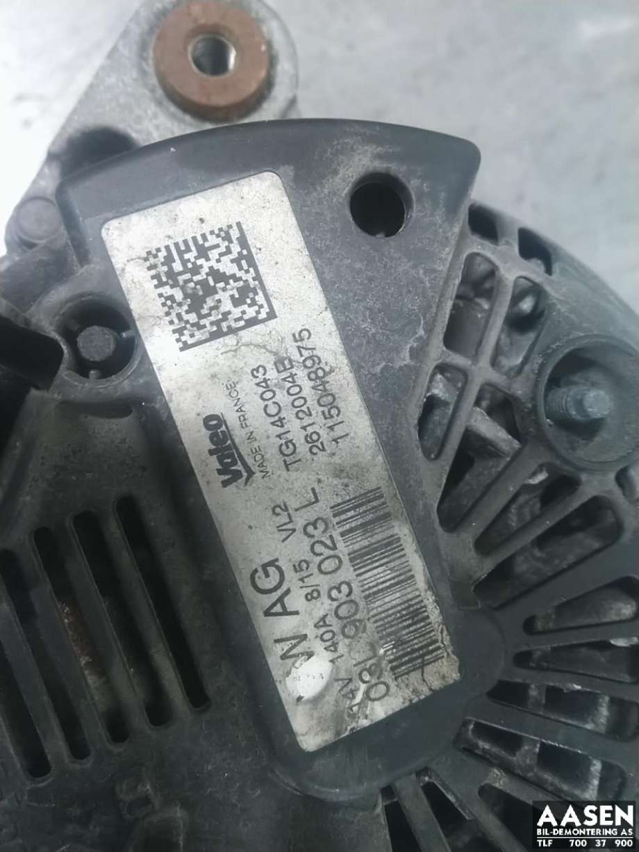 Dynamo diesel til Škoda Octavia 2013-2016 (Type III, Fase 1)  (03L 903 023 L|03L 903 023 LX|03L 903 024 D)