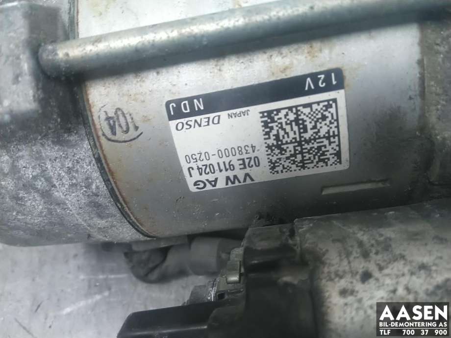 Starter diesel til Škoda Octavia 2013-2016 (Type III, Fase 1)  