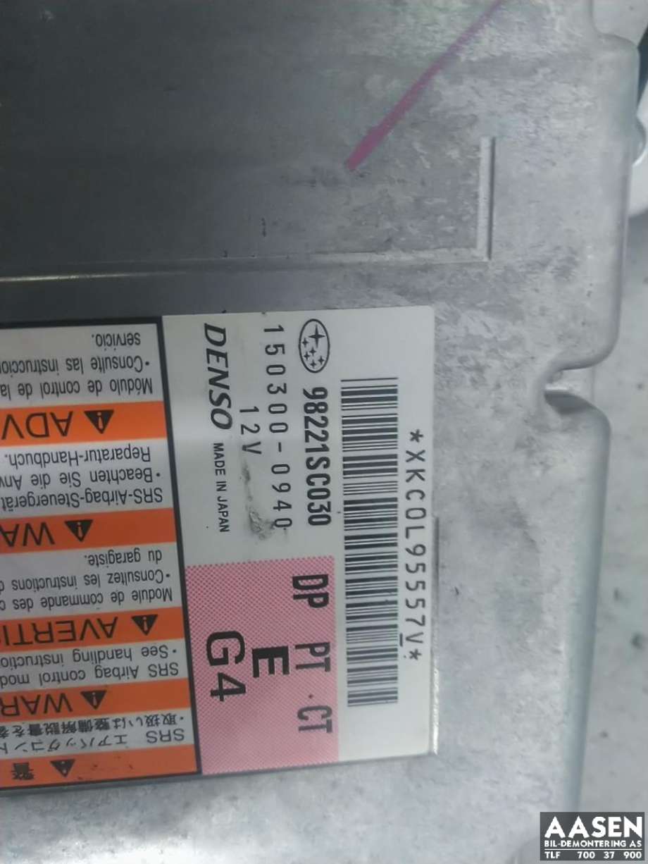 Airbag elektronikk til Subaru Forester 2008-2013 (Type III)  (98221SC030|)
