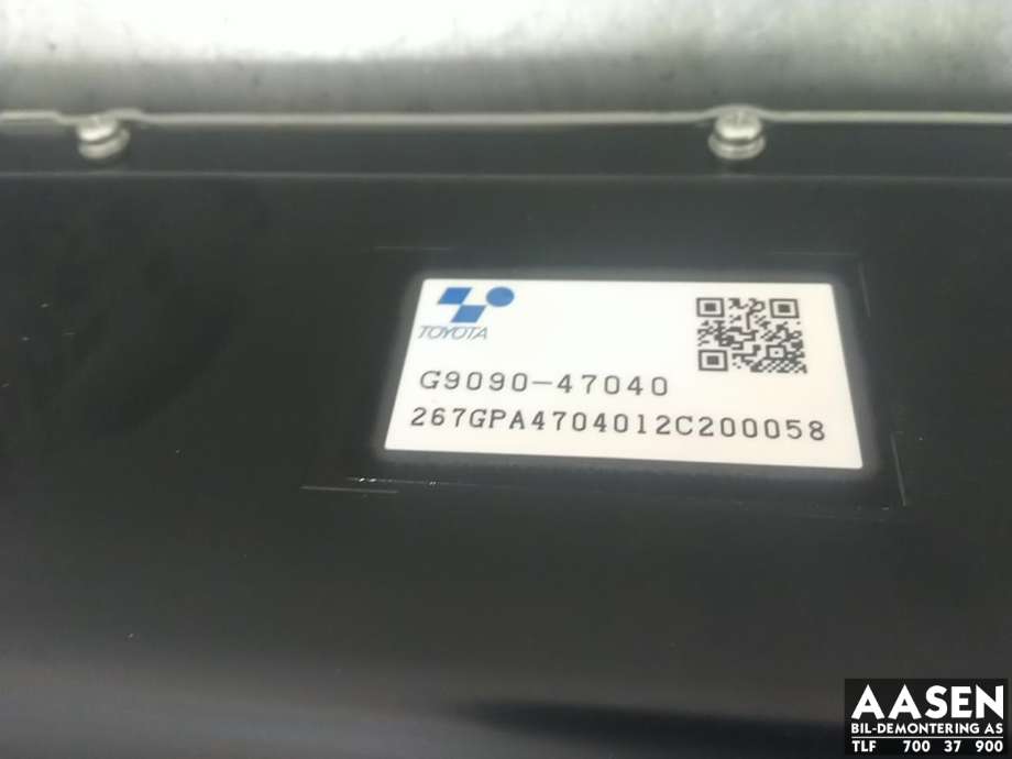 Batterilader (OBC - On Board Charger) til Toyota Prius 2009-2016 (Type III) (COMBI) (COMBI) (G909047040|)
