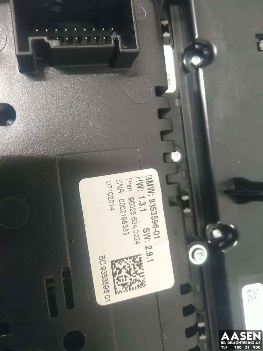 Varmeapparat betjening til BMW 5-Serie 2010-2017 (F10/F11) (F10/F11) 