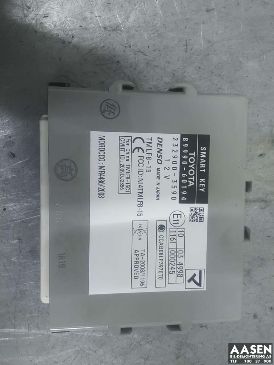 Styreenhet nøkkelfri/keyless til Toyota Land Cruiser 150, 2014-->> (Fase 2) (8999060194)