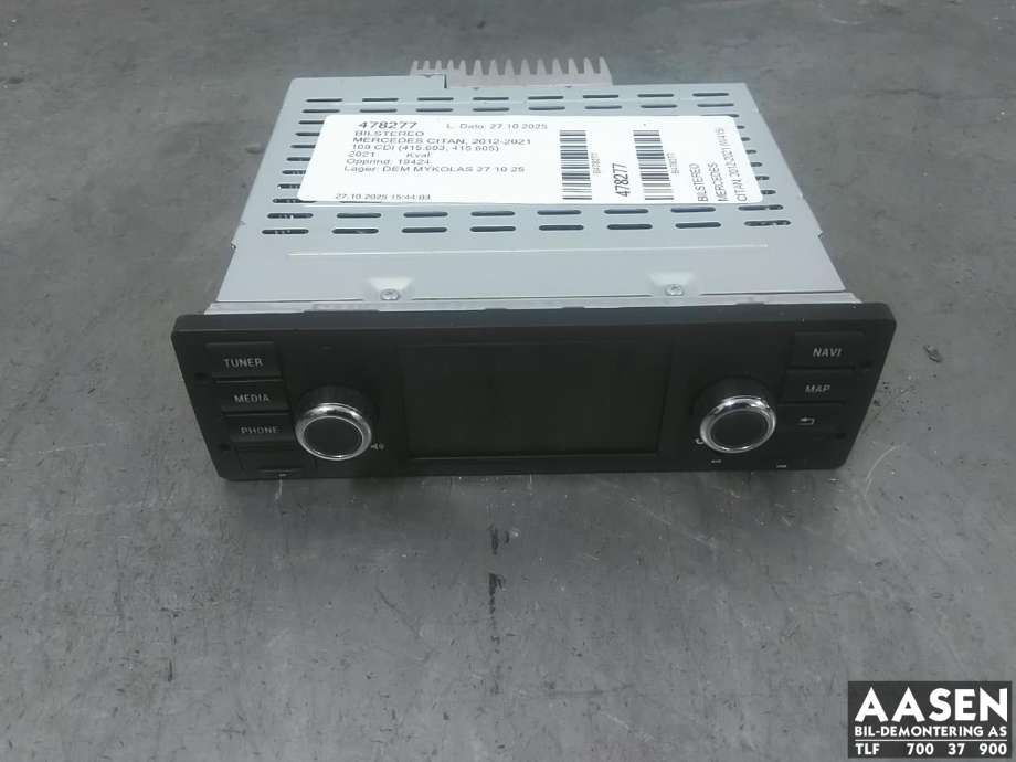 Bilstereo til Mercedes Citan 2012-2021 (W415) (W415) (A 415 820 13 00|)