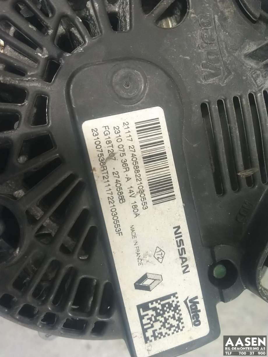 Dynamo diesel til Mercedes Citan 2012-2021 (W415) (W415) (231007536R|2740588B|FG18T207)