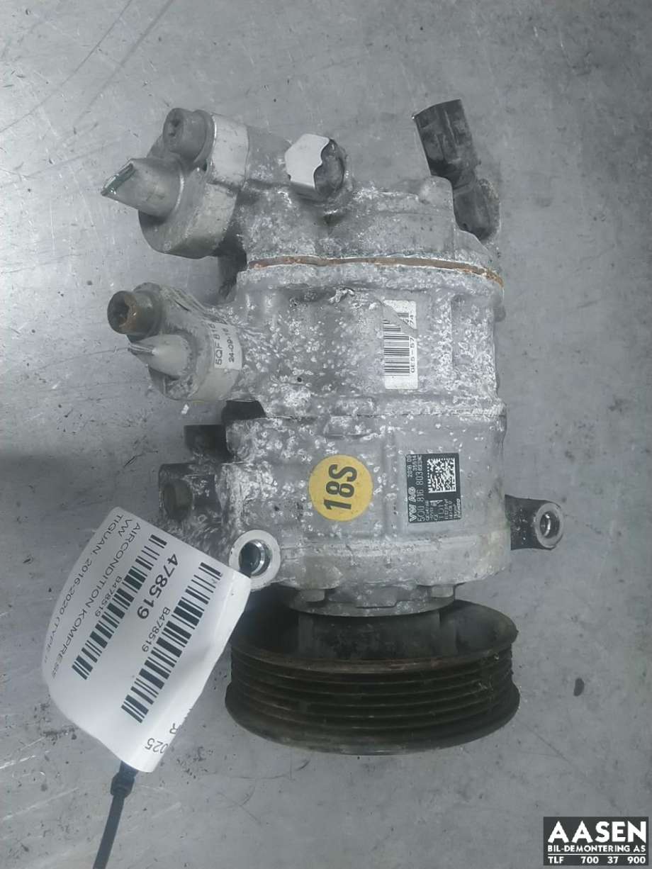 Aircondition kompressor til VW Tiguan, 2016-2020 (Type II, Fase 1)  (5Q0 816 803 D)