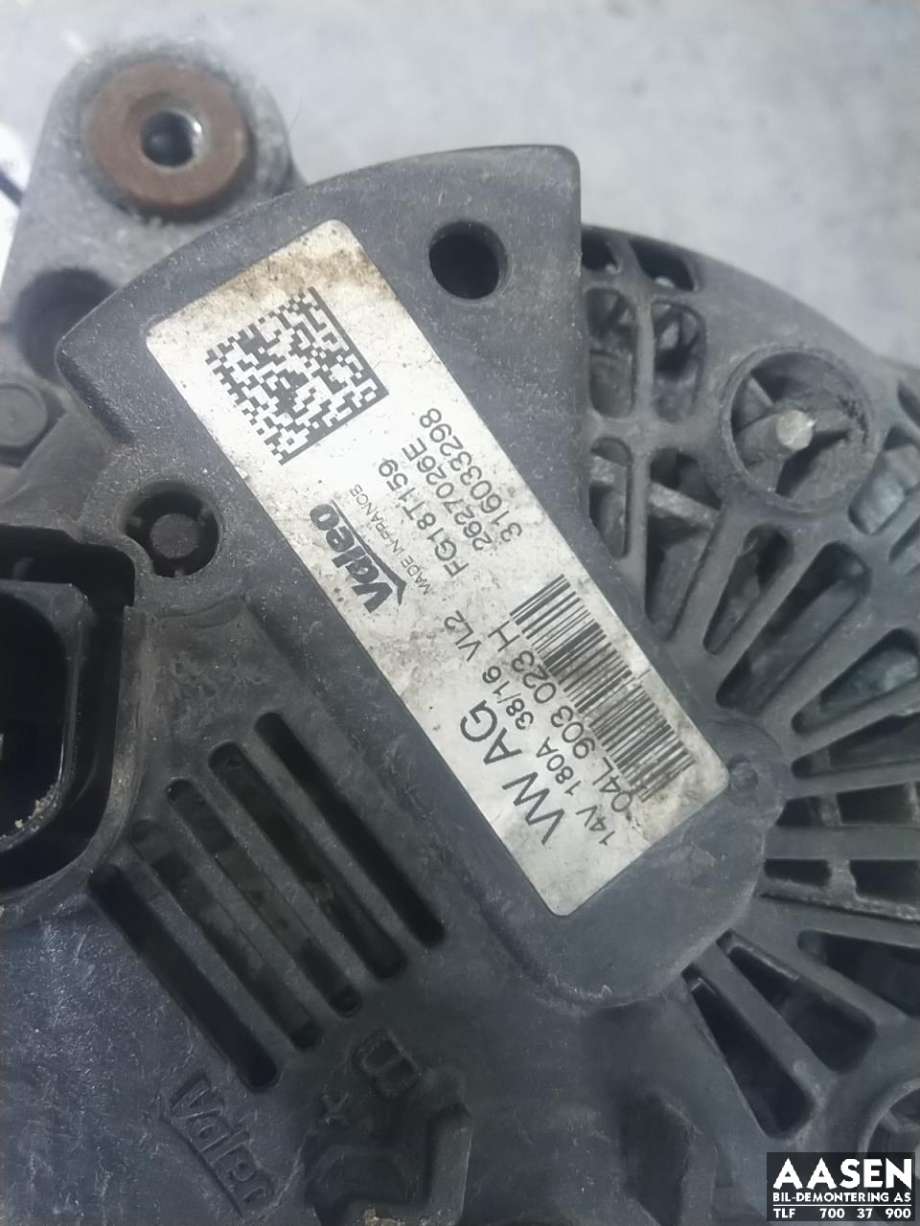 Dynamo diesel til VW Tiguan 2016-2020 (Type II, Fase 1)  (04L 903 023 H|04L 903 021 K|04L 903 023 HX)