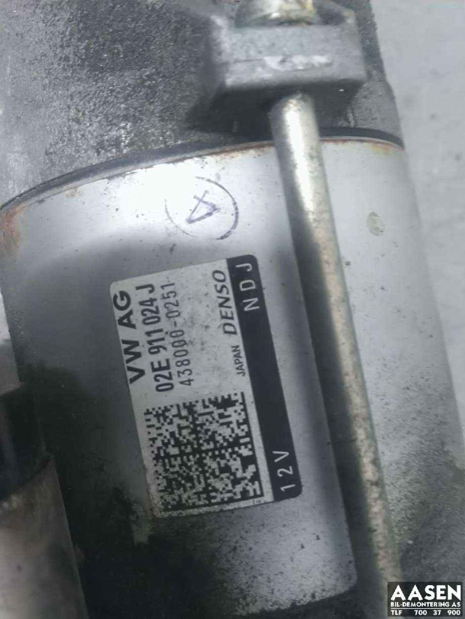 Starter diesel til VW Tiguan 2016-2020 (Type II, Fase 1)  (02E 911 024 J|02E 911 022 C|)
