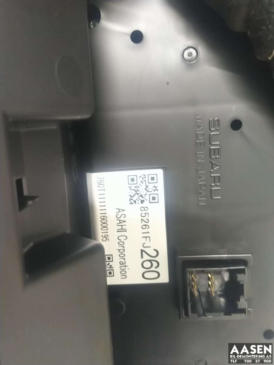 Instrument kjørecomputer til Subaru XV 2012-2017 (Type I)  