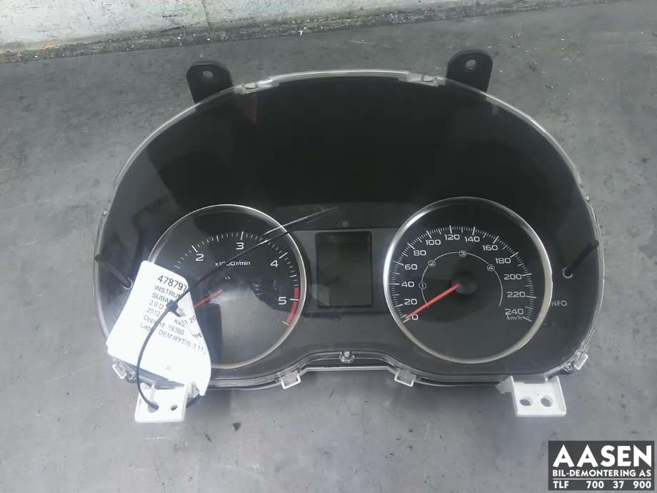Instrumentpanel til Subaru XV, 2012-2017 (Type I)  